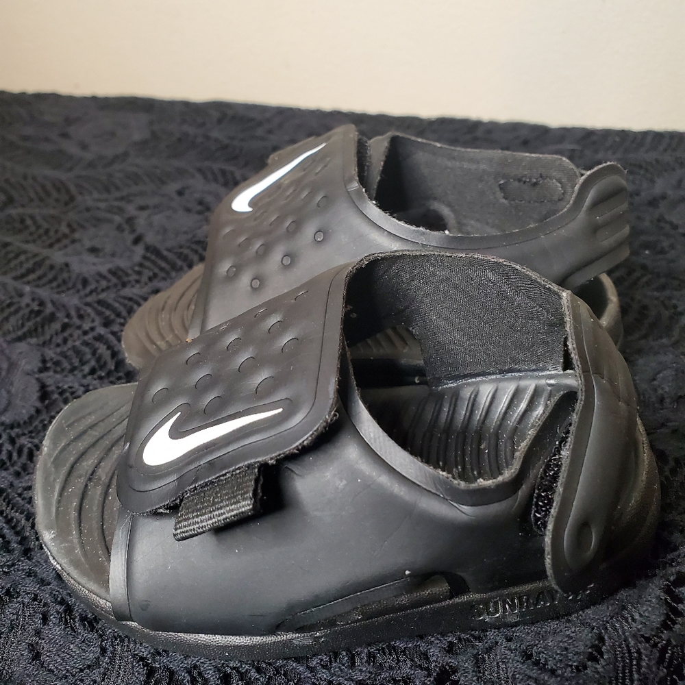 Nike Sunray Adjust 5 Sandals Black Adjustable Infant Toddler 3C - Picture 5 of 14